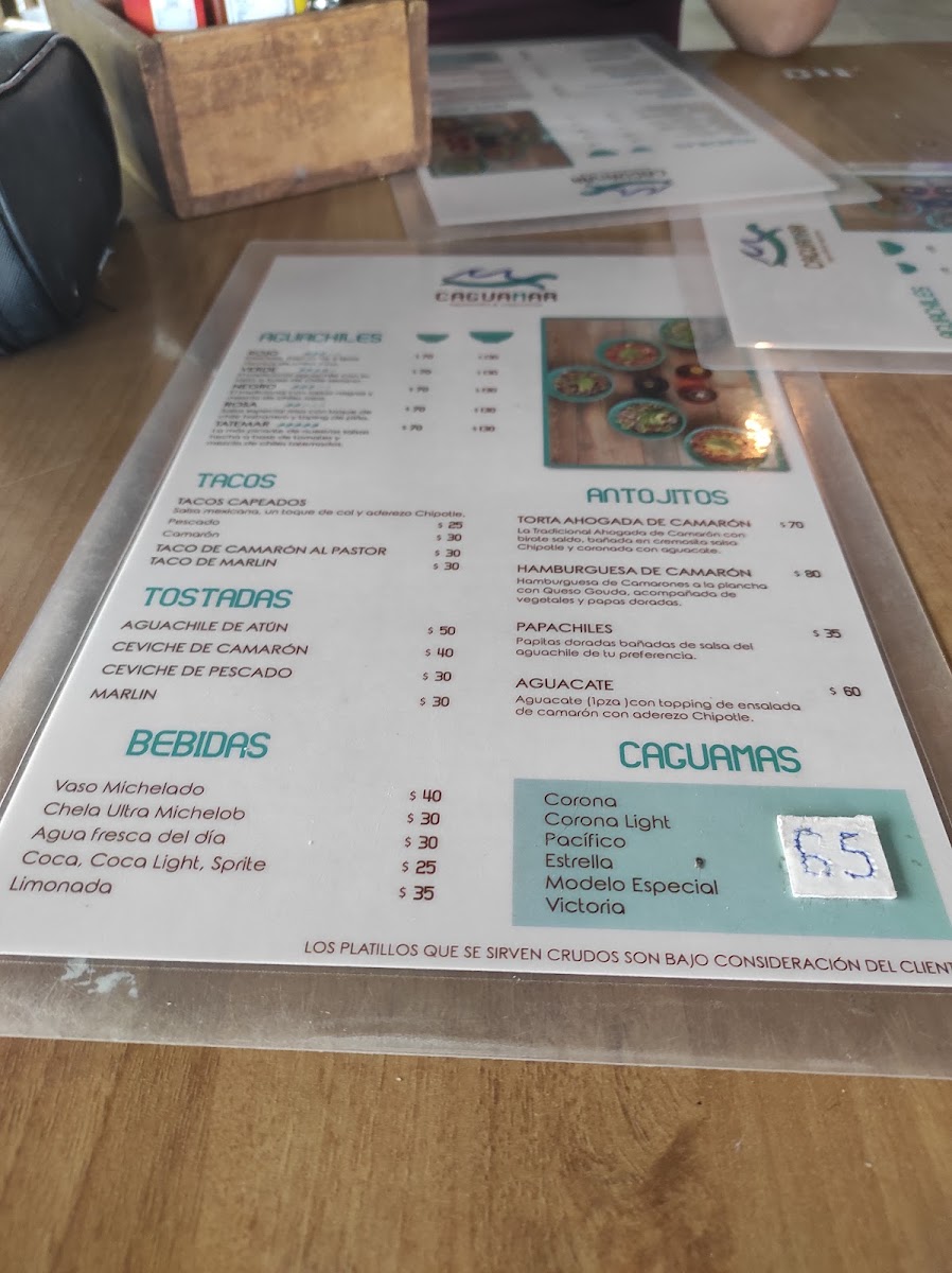 Caguamar Menu - Image 3