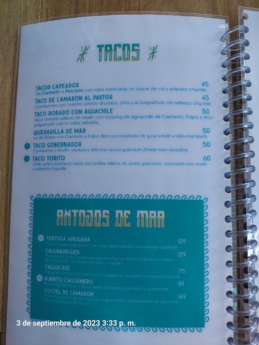 Caguamar Menu - Image 5